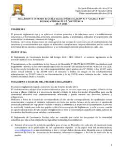 reglamento nuevo - Colegio BAU