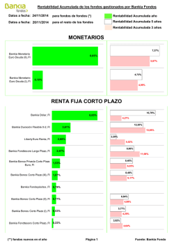 gr&aacute;fico de rentabilidad acumulada a&ntilde;o - Bankia Fondos
