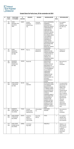 Estado Diario De Fecha lunes, 03 de noviembre de 2014