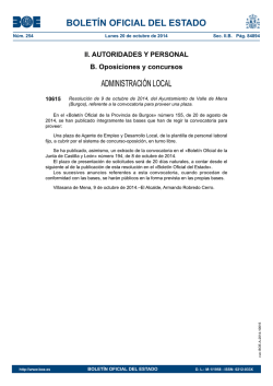 Disposici&oacute;n 10615 del BOE n&uacute;m. 254 de 2014 - BOE.es