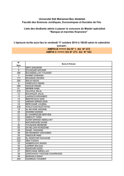 Economie, finance participative et march&eacute;s financiers - Facult&eacute; des