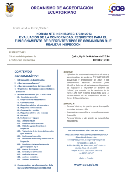CONTENIDO PROGRAM&Aacute;TICO www.oae.gob.ec - Servicio de
