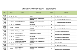 UNIVERSIDAD PRIVADA TELESUP &ndash; ODE CUTERVO