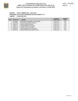 ingenier&iacute;a electr&oacute;nica y comunicaciones - Universidad Veracruzana