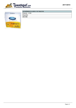 ESTRE&Ntilde;IMIENTO GLISER 9 150 TABLETAS Producto : 21135