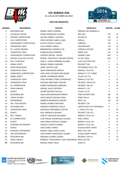 VII SUBIDA OIA 25 e 26 de OUTUBRO de 2014