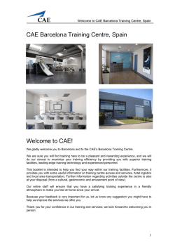 Welcome to Barcelona Training Centre.cc - CAE