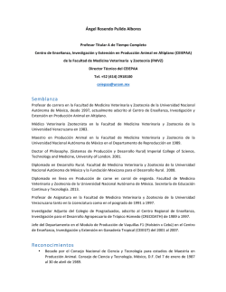 Semblanza Reconocimientos - P&aacute;ginas Personales UNAM