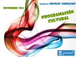 Programaci&oacute;n cultural nov. Ayuntamiento - AMPA ALVARO de BAZAN