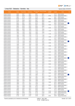 L&iacute;nea 522 - S&aacute;bados - Sentido: Ida. - Intendencia Municipal de
