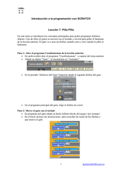 Introducci&oacute;n 7 a la programaci&oacute;n con SCRATCH Pilla Pilla