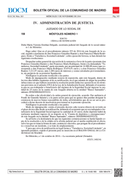 IV. ADMINISTRACI&Oacute;N DE JUSTICIA - Sede Electr&oacute;nica del Boletin