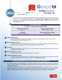 00 Horarios Relevantes 08:00 hr. 08:00 a 09:00 hrs 09:30 a 13:00