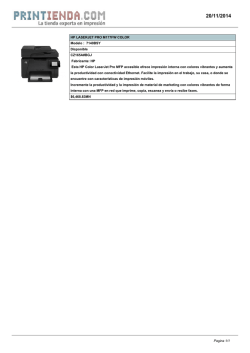 HP LASERJET PRO M177FW COLOR Modelo : 7140BSY