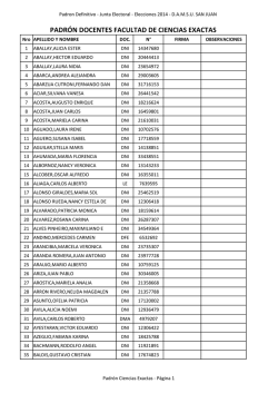 Facultad de Ciencias Exactas - damsu