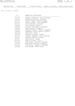 Lista Definitiva - Facultad de Medicina