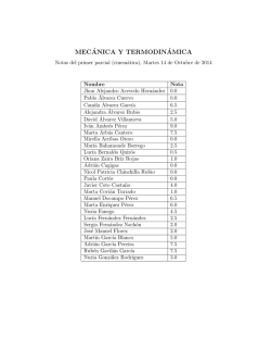 Notas primer parcial