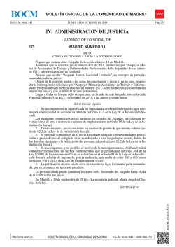 IV. ADMINISTRACI&Oacute;N DE JUSTICIA - Sede Electr&oacute;nica del Boletin