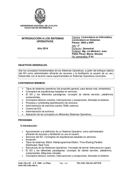 Introducci&oacute;n a los Sistemas Operativos - Facultad de Inform&aacute;tica