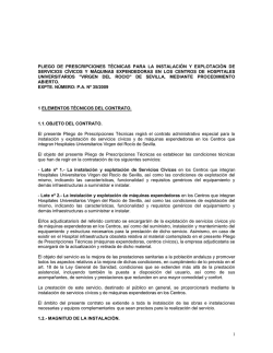 pliego de prescripciones t&eacute;cnicas del contrato para la instalaci&oacute;n y