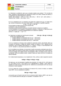 ASIGNATURA: QU&Iacute;MICA 2&ordm; BTO VOLUNTARIOS V Diciembre 2012