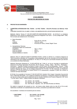 AYUDA MEMORIA - Provias Nacional