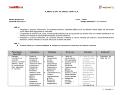 PLANIFICACI&Oacute;N DE UNIDAD DID&Aacute;CTICA - Santillana Conectados