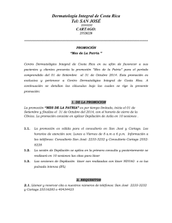 reglamento de la promocion - Dermatolog&iacute;a Integral