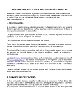 REGLAMENTO DE POSTULACION BECAS CLUB &Ntilde;U&Ntilde;OA