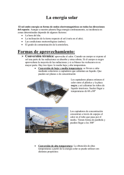 La energ&iacute;a solar