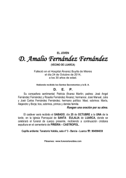 Capilla ardiente: Tanatorio Vald&eacute;s, sala n&ordm; 3 - Barcia - Luarca