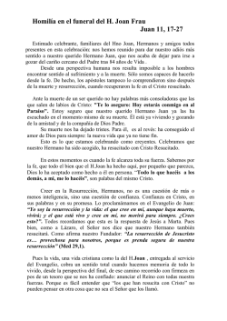 Pincha aqu&iacute; para leer la Homil&iacute;a del Hno. Visitador Auxiliar