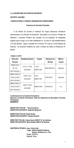 modelo de convocatoria - SECRETARIA DE ASUNTOS DOCENTES