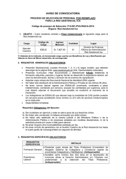 CONVOCATORIA - EsSalud
