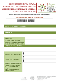 *REQUISITAR UNA SOLA C&Egrave;DULA POR EVENTO INDICANDO EL