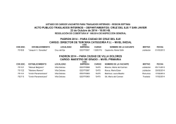 listado de cargos vacantes para traslados internos &ndash; region septima