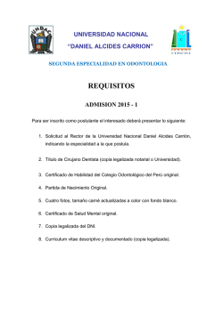 requisitos de inscripci&oacute;n 2015 - CEPICISA