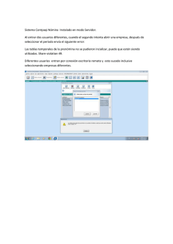 Sistema Contpaqi N&oacute;mina Instalado en modo Servidor. Al entrar dos