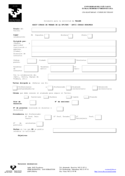 impreso - Cursos de Verano UPV/EHUko Uda Ikastaroak