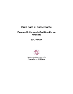 Gu&iacute;a de examen - IMCP