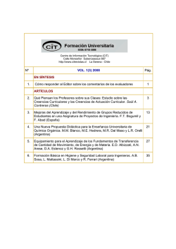 N&ordm; VOL. 1(3) 2008 P&aacute;g. EN S&Iacute;NTESIS 1. C&oacute;mo responder al Editor