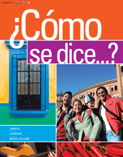 C&oacute;mo se dice...?, 10th ed. - NelsonBrain