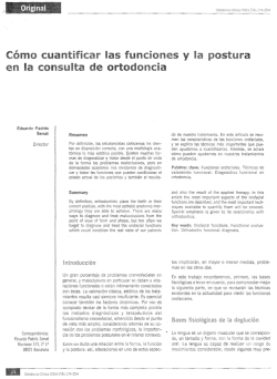 C&oacute;mo cuantificar las funciones y la postura en la consulta de