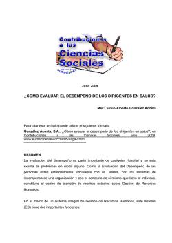 &iquest;C&Oacute;MO EVALUAR EL DESEMPE&Ntilde;O DE LOS - Eumed.net