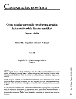 C OMUNICAC&Iacute;ON BIOM&Eacute;DICJi C&oacute;mo estudiar un estudio y probar