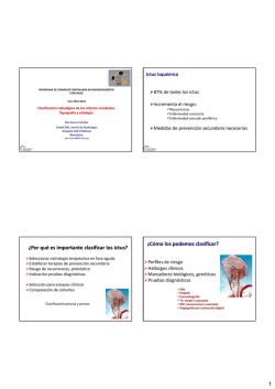 1 &iquest;Por qu&eacute; es importante clasificar los ictus? &iquest;C&oacute;mo los podemos
