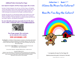 &iquest;C&oacute;mo Se Dicen los Colores? How Do You Say the - pacopuppy