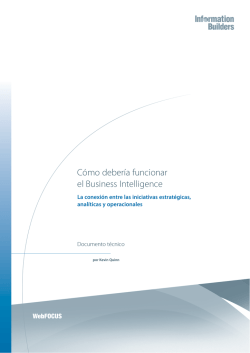 C&oacute;mo deber&iacute;a funcionar el Business Intelligence - Dataprix