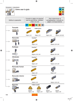 P M K N S H C&oacute;mo usar la gu&iacute;a - Sandvik