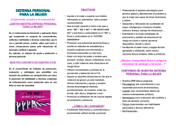 OBJETIVOS &iquest;C&Oacute;MO LOS LOGRAMOS? &iquest;Miedos, inseguridad f&iacute;sica